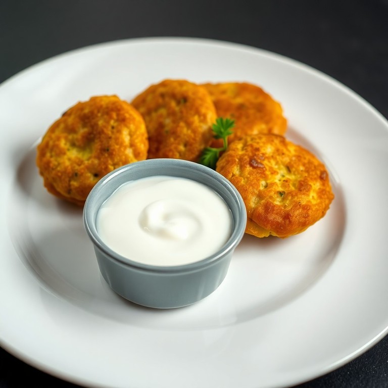 Accras de Morue et Sauce Légère au Yaourt