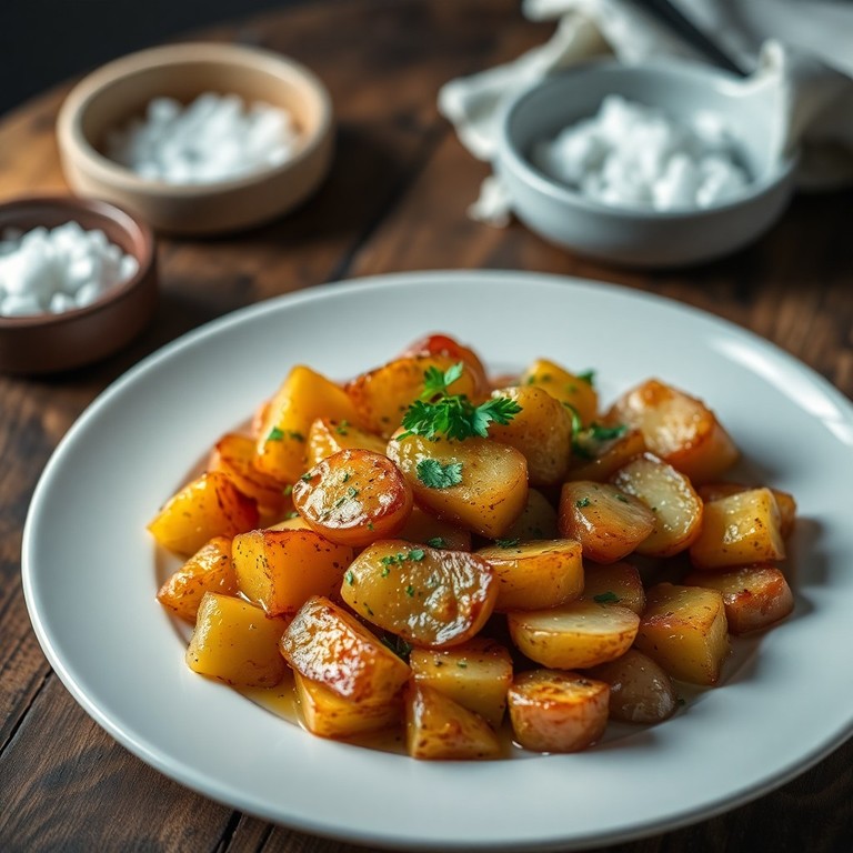 Pommes de terre sautées à la graisse de canard