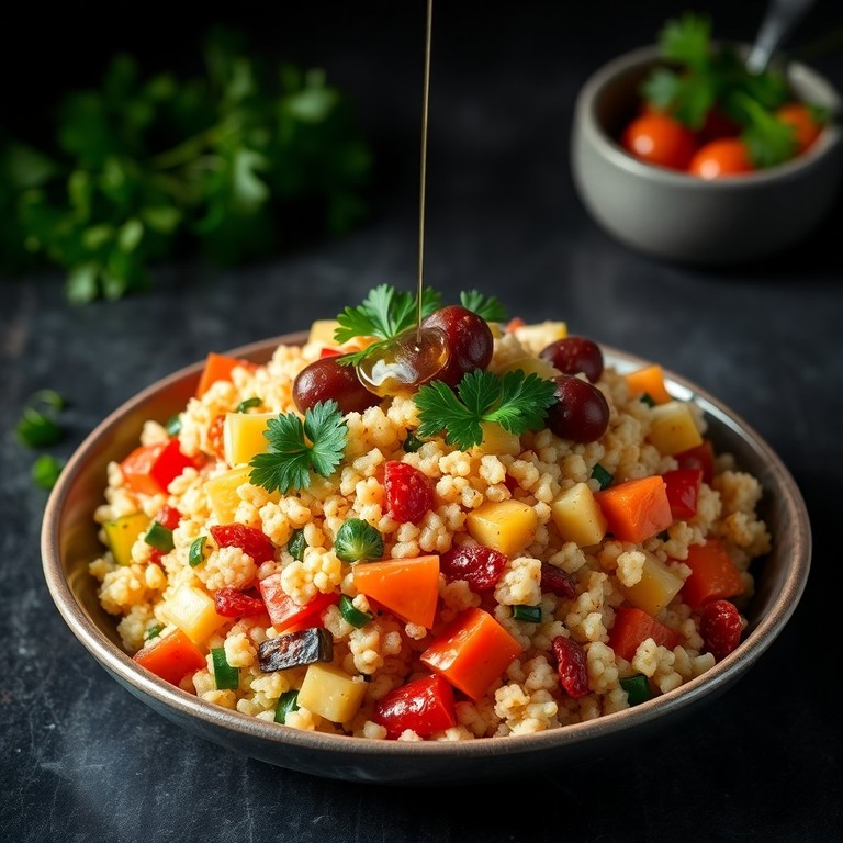 Semoule aux légumes méditerranéens et épices douces