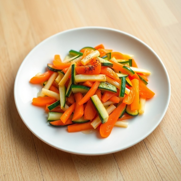 Julienne de légumes au beurre