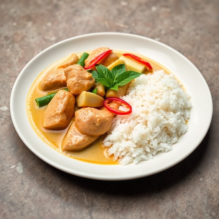 Curry Vert Thaï au Poulet et Bambou