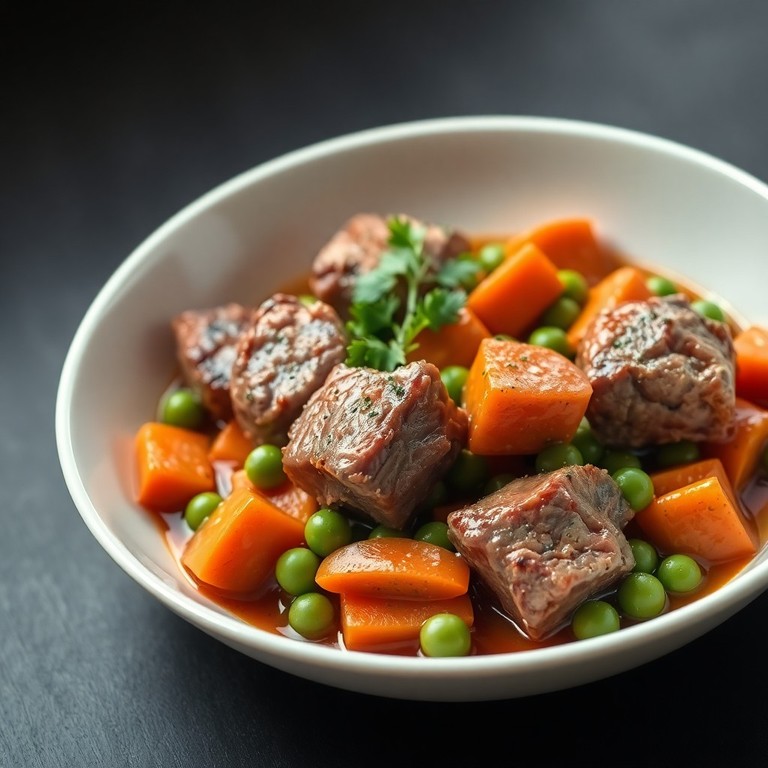 Navarin d’agneau printanier, petits pois et carottes nouvelles