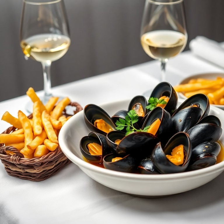Moules Marinières et Frites Fraîches Maison