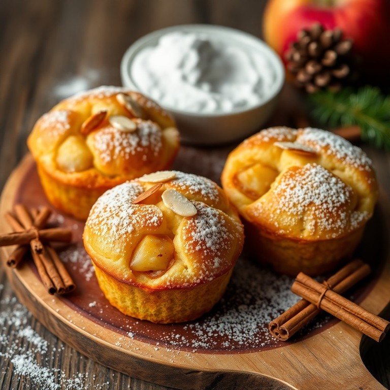 Apfelstrudel-Muffins mit Marzipan