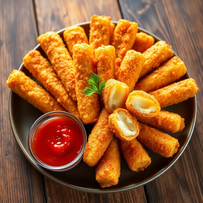 Frittierte Mozzarella-Sticks