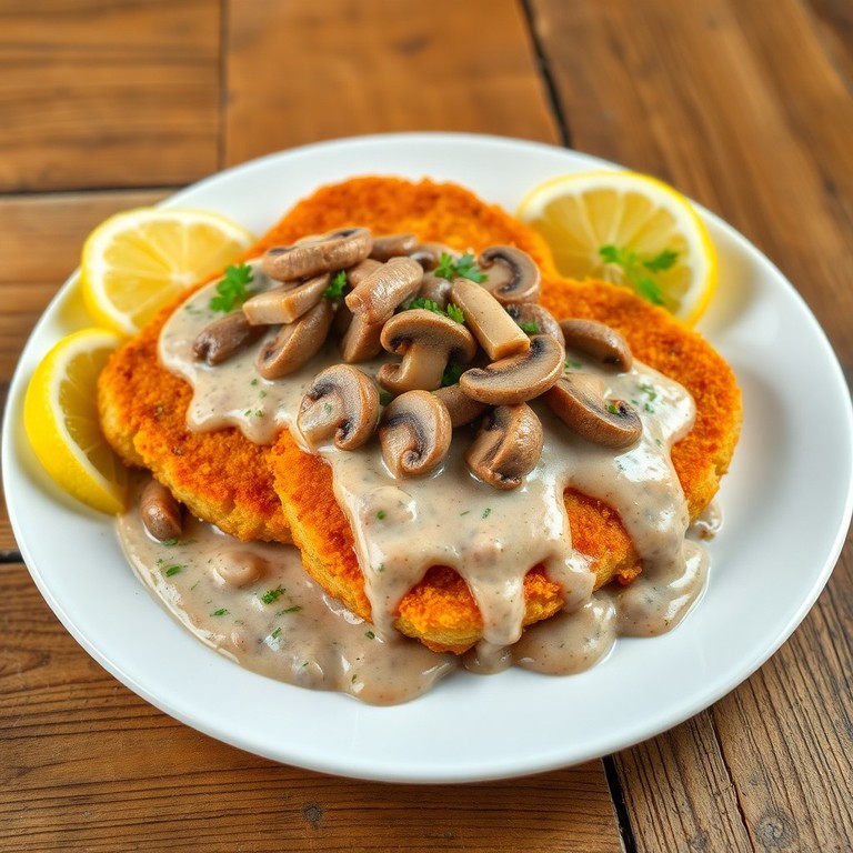 Pilzrahm-Partyschnitzel