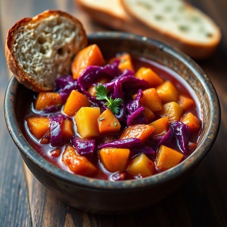 Rode Kool Stoofpot met Aardappel en Wortel