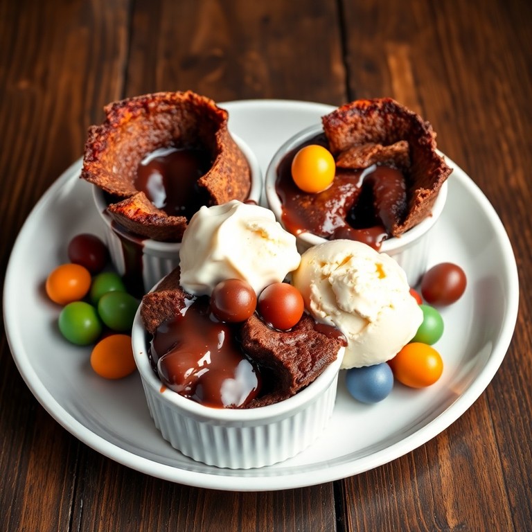 Volcanes de Chocolate en Erupción