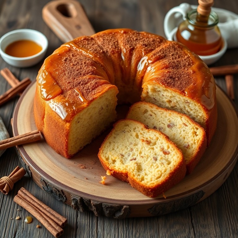 Cake Moelleux au Miel, Beurre de Cacahuète et Cannelle