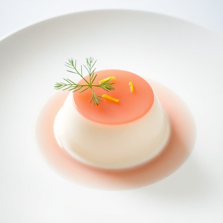 Panna Cotta au Bisque de Homard et Gelée de Champagne Rosé