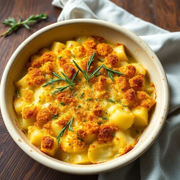 Gratin Méditerranéen de Chou-Fleur et Pommes de Terre aux Herbes