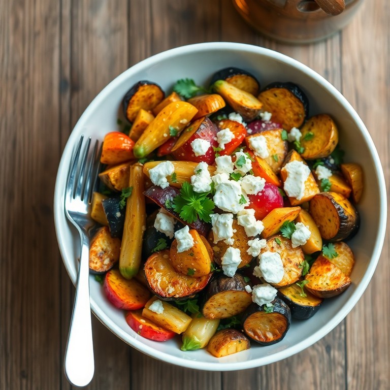 Gebratener Gemüse-Salat mit Zitronen-Dressing