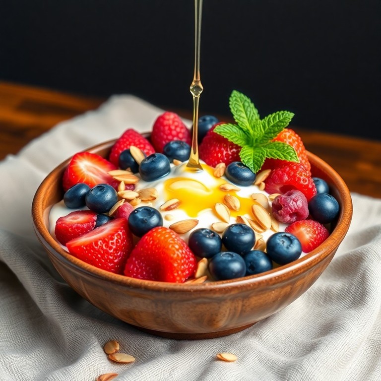 Proteïne-rijke Yoghurt Bowl met Bessen en Noten