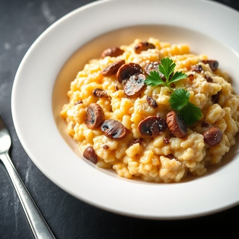Risotto aux Champignons et Parmesan, Version Intense