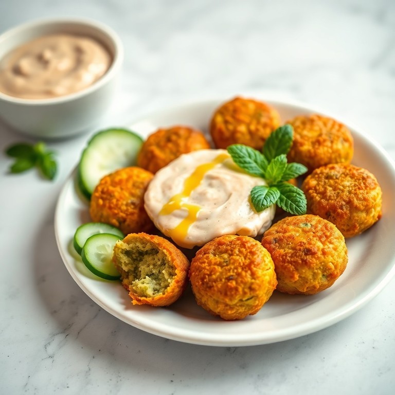 Falafels croustillants et sauce au tahini