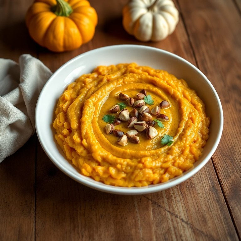 Risotto au Potimarron et Noisettes Torréfiées Végane