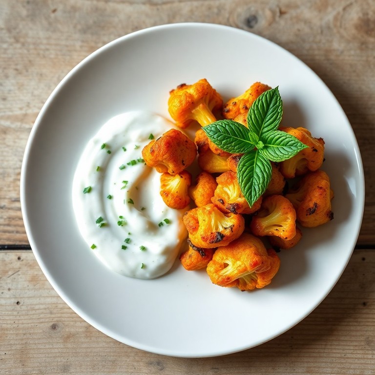Chou-fleur rôti au paprika fumé et sauce yaourt végétale