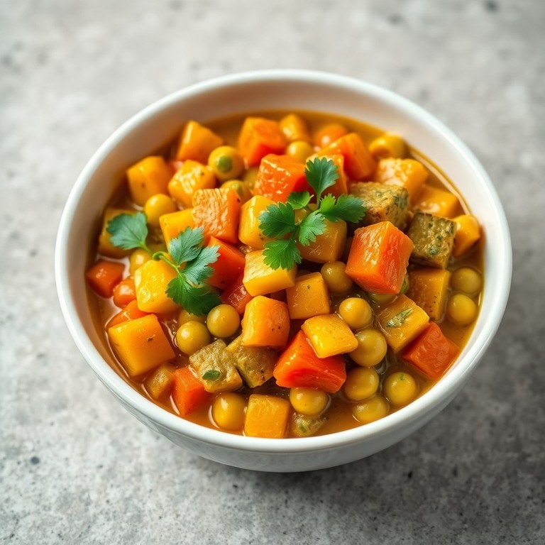 Curry de légumes aux pois cassés et coriandre