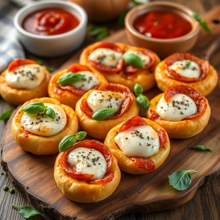 Salami-Mozzarella Pizzabrötchen