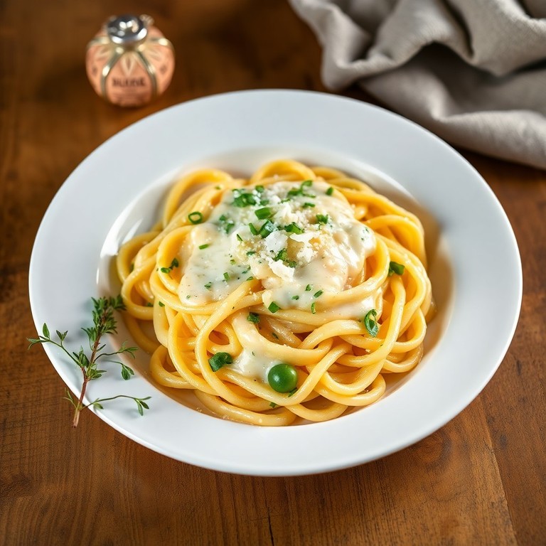 Ziegenkäse-Ragout Spätzle mit Kräutern