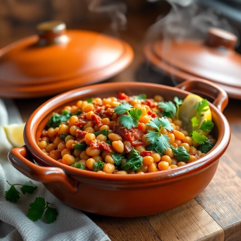 Tajine de Lentilles Blondes aux Blettes et Épices Marocaines