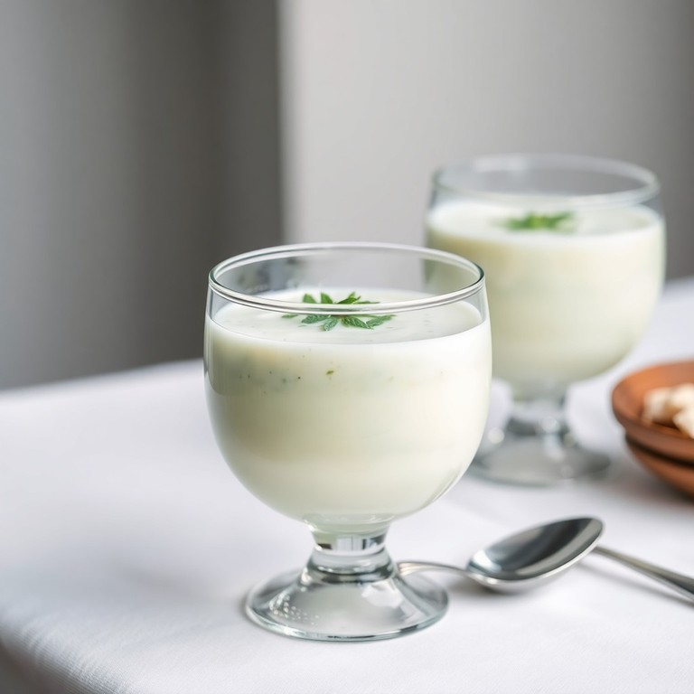 Gaspacho de Concombre et Yaourt Grec en Verrine