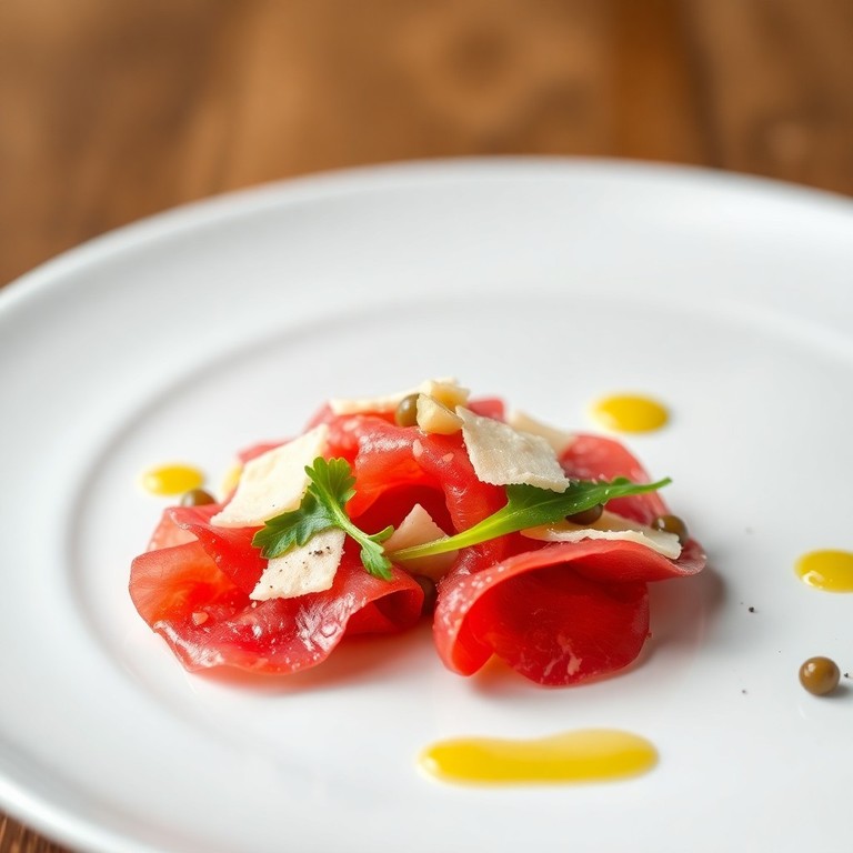 Mini Carpaccio de Bœuf, Copeaux de Parmesan
