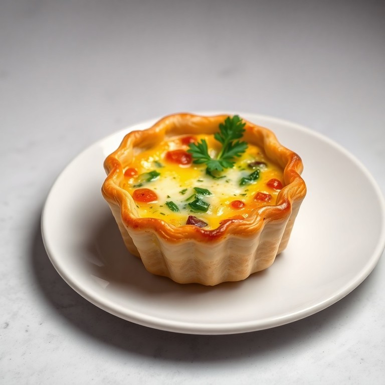 Mini quiche aux légumes et herbes fraîches