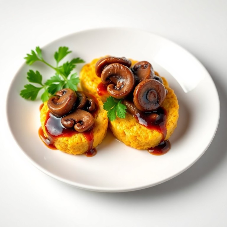 Bouchée de polenta croustillante au parmesan