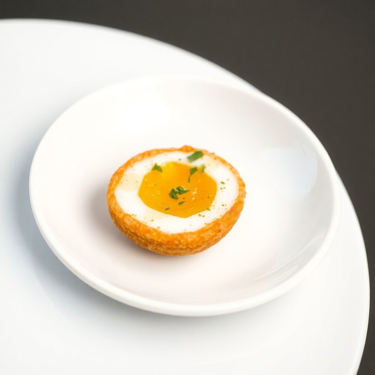 Œuf de caille mollet pané et frit