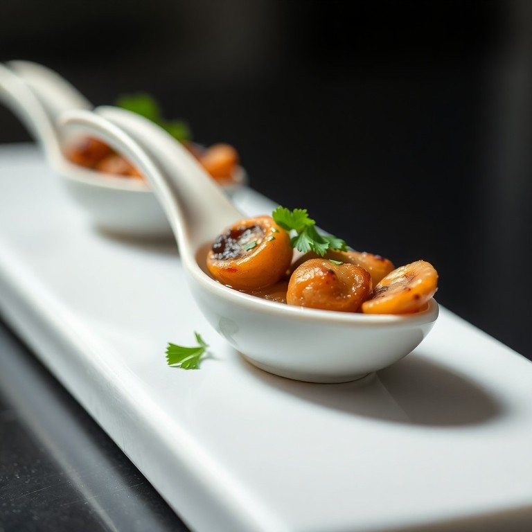 Poêlée Minute de Champignons et Ail en Cuillère