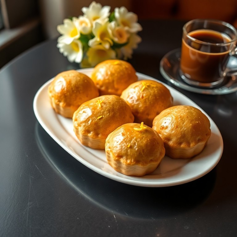 Mini Madeleines au miel et zestes de citron