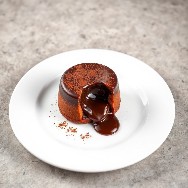 Mini Fondants au chocolat noir et cœur coulant