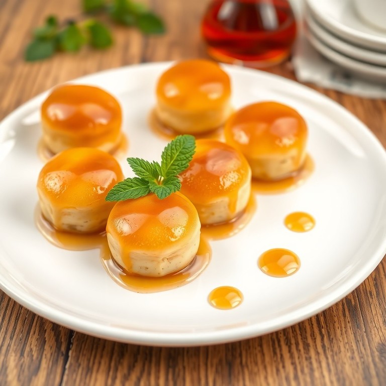 Mini-babas au rhum imbibés de sirop vanillé