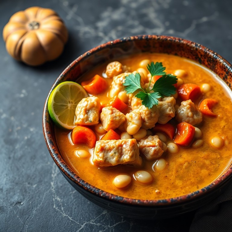 Creamy Chicken, Bean, and Arborio Rice Stew