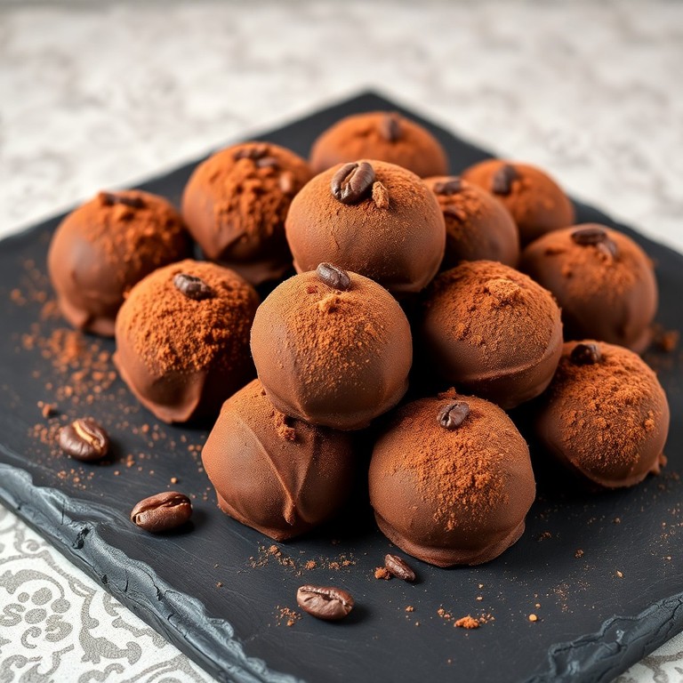 Truffes Chocolat Noir et Éclats de Fèves de Cacao