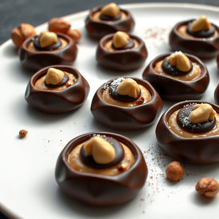 Mini-bouchées chocolat praliné
