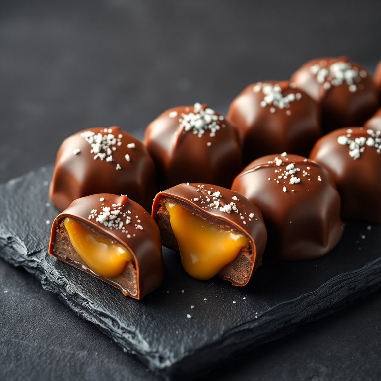 Chocolats fourrés au caramel beurre salé
