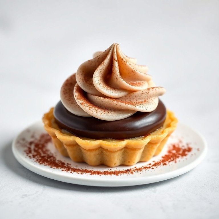 Ganache montée au chocolat sur sablé