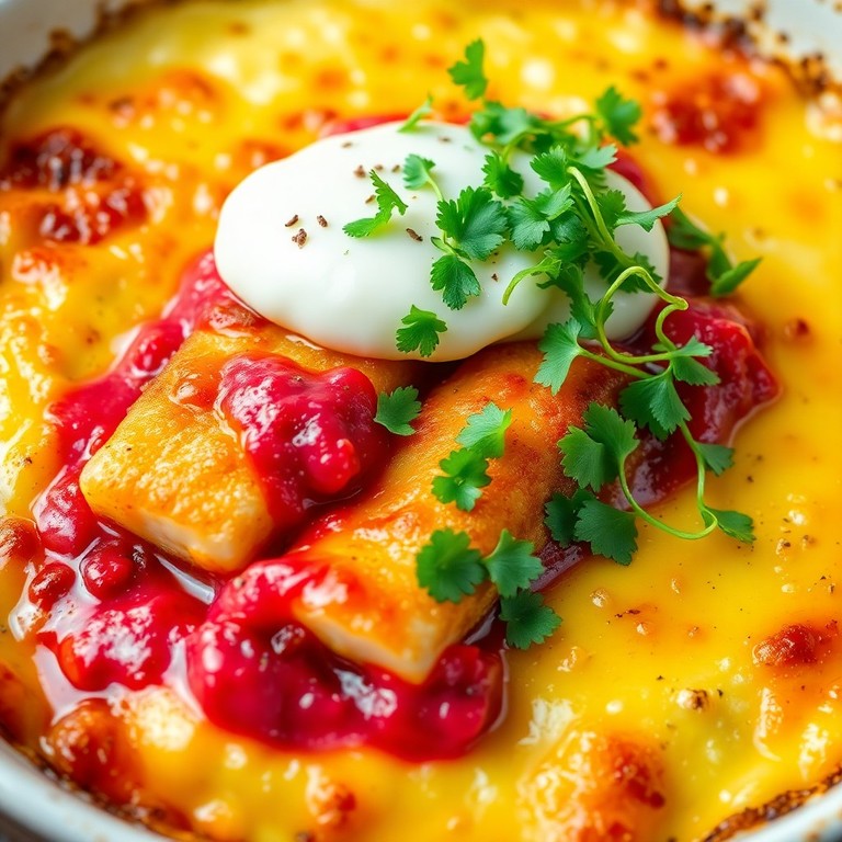 Fischstäbchen-Rote Bete-Pesto-Auflauf