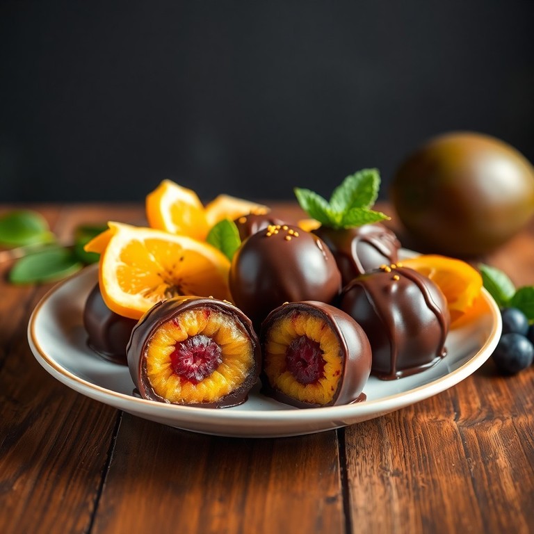Bombons Gelados de Ameixa com Uva e Maracujá