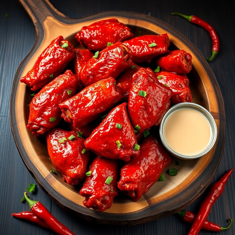 Острые куриные крылышки 'Вулкан'