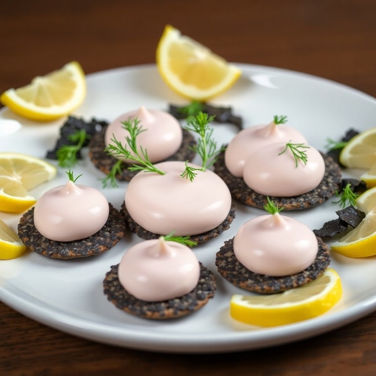 Poached Tarama Mousse Quenelles