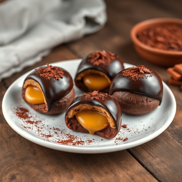 Ponquesitos de Chocolate y Dulce de Leche