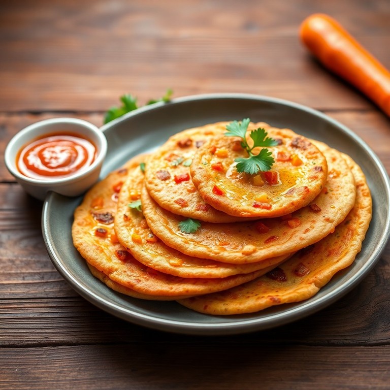 Chili Carrot Tomato Flatbread
