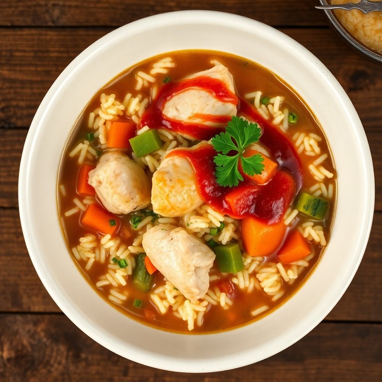 Arroz Caldoso con Pollo y Verduras