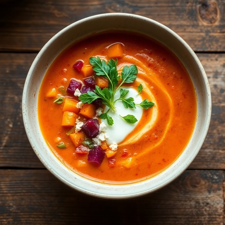 Soupe Miso de Légumes d'Hiver Rôtis