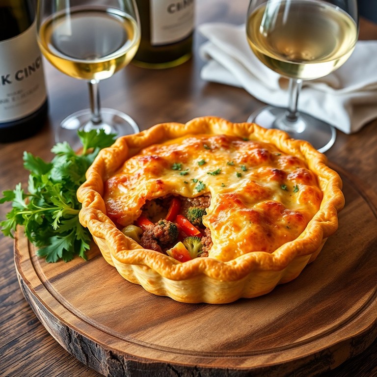 Hartige Taart met Gehakt, Broccoli en Paprika