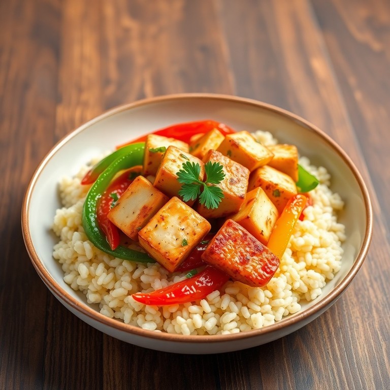 Couscous Esotico con Tofu e Peperoni