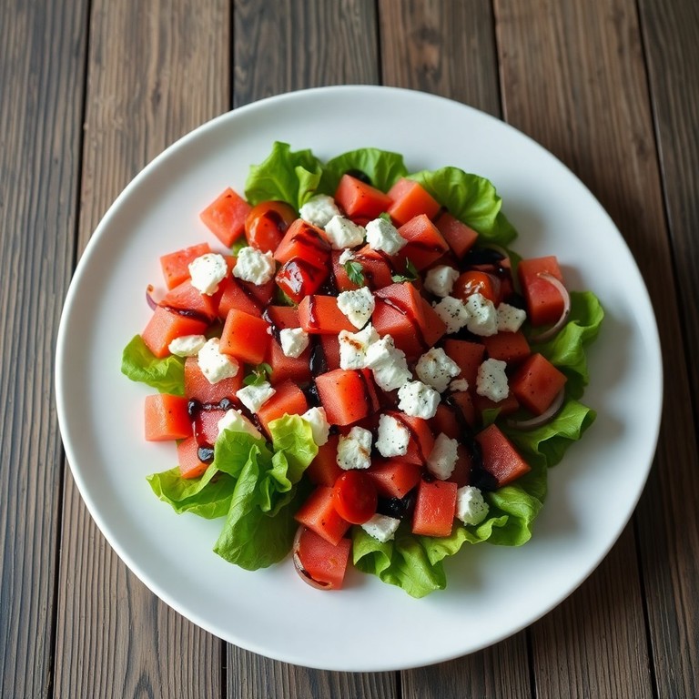 Gegrillter Wassermelonensalat mit Feta